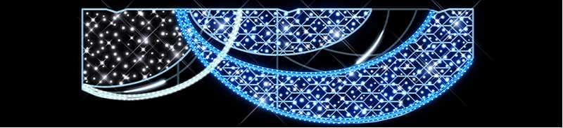 Blachere - Décor EWAN TRANSVERSAL LIGNE BLEU RECYPRINT LED