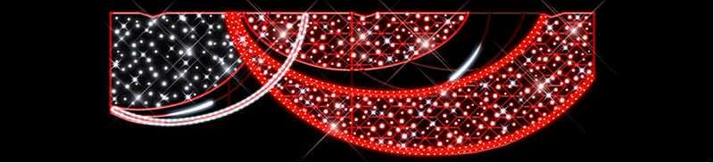 Blachere - Décor EWAN TRANSVERSAL LIGNE ROUGE RECYPRINT LED