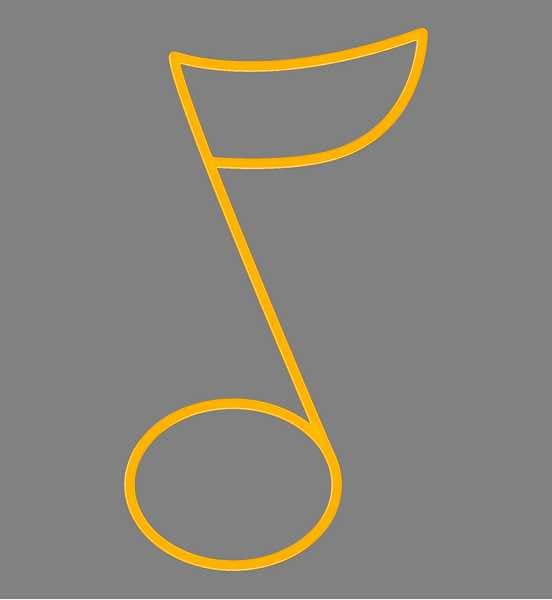 Blachere - Décor NOTE1 SUSPENSION 2D NOTE JAUNE BIOPRINT