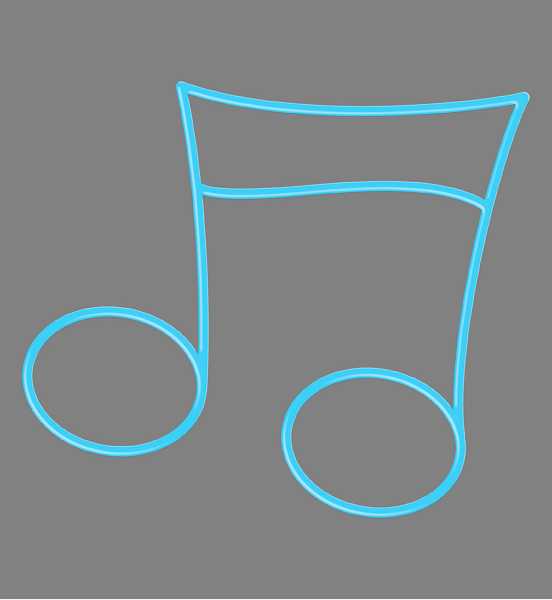 Blachere - Décor NOTE3 SUSPENSION 2D NOTE BLEU BIOPRINT