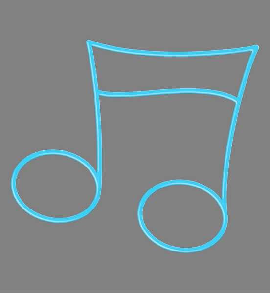 Blachere - Décor NOTE3 SUSPENSION 2D NOTE BLEU BIOPRINT