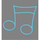 Blachere - Décor NOTE3 SUSPENSION 2D NOTE BLEU BIOPRINT