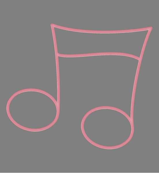 Blachere - Décor NOTE2 SUSPENSION 2D NOTE ROSE BIOPRINT