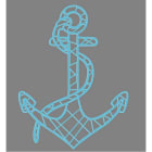 Blachere - Décor PETIT DORIS SUSPENSION 2D ANCRE BLEU BIOPRINT