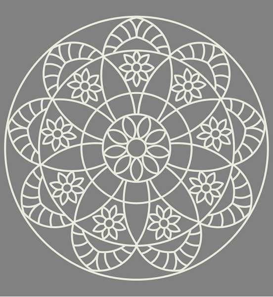 Blachere - Décor MANDALA 100 Fixation suspendue et pour plafond