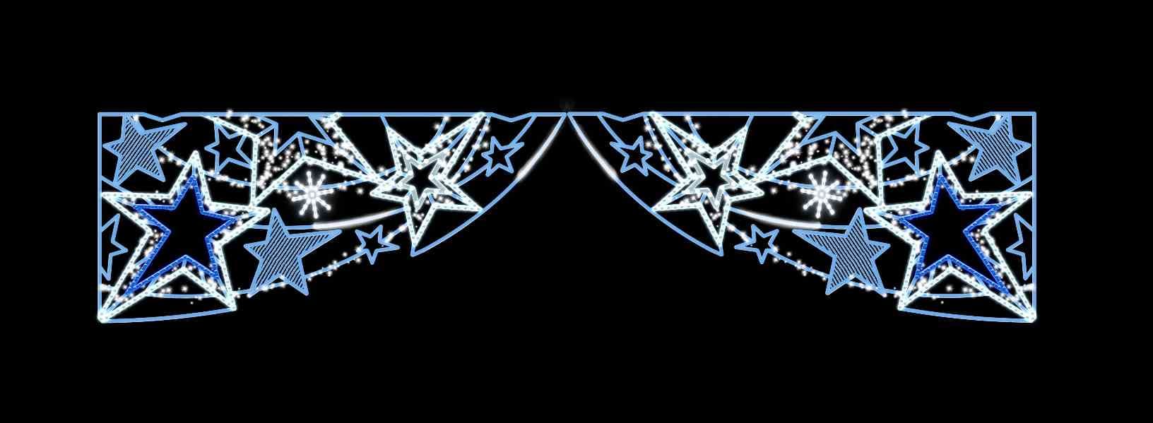 Blachere - Décor ASTRAL TRAVERSE TRANSVERSAL ETOILE BLANC PUR RECYPRINT LED