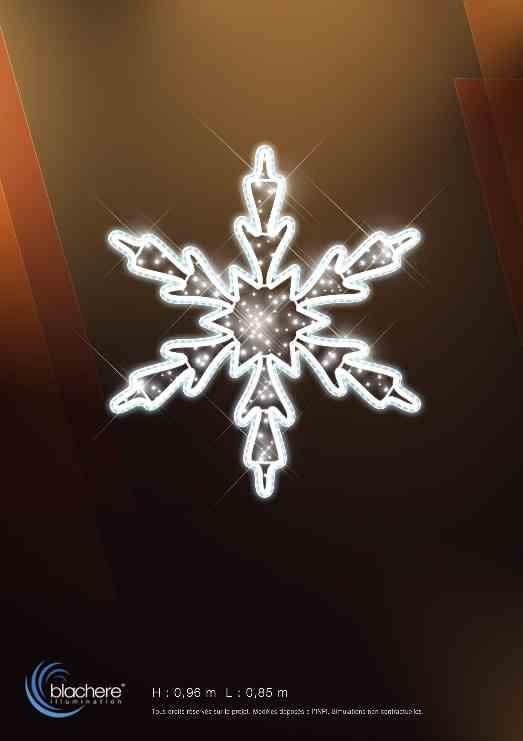 Blachere - flocon blanc bioprint suspendu