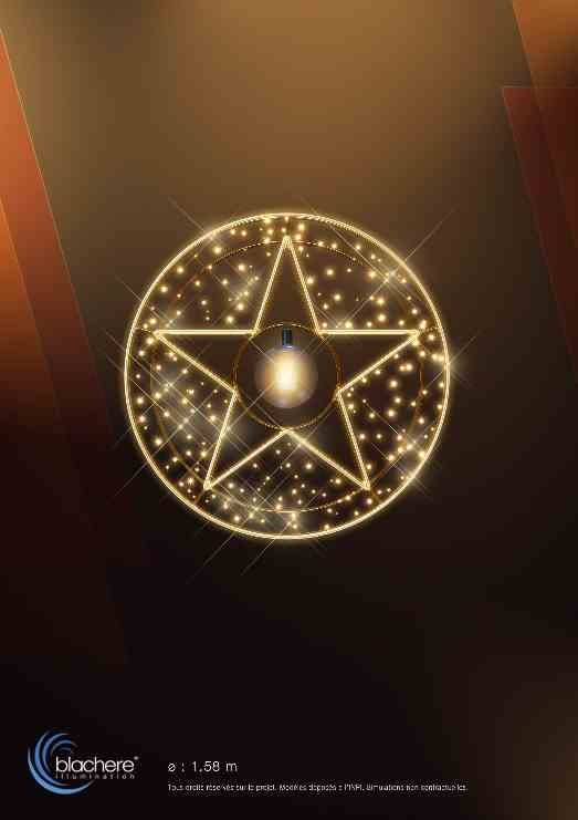Blachere - Etoile et boule 3D effet flamme