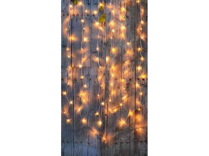 Blachere - RIDEAU FLICKER® 96 LED Blc C&Flash- 12V - 2mx2m - 66 LED blanc chd +30 Flash blc