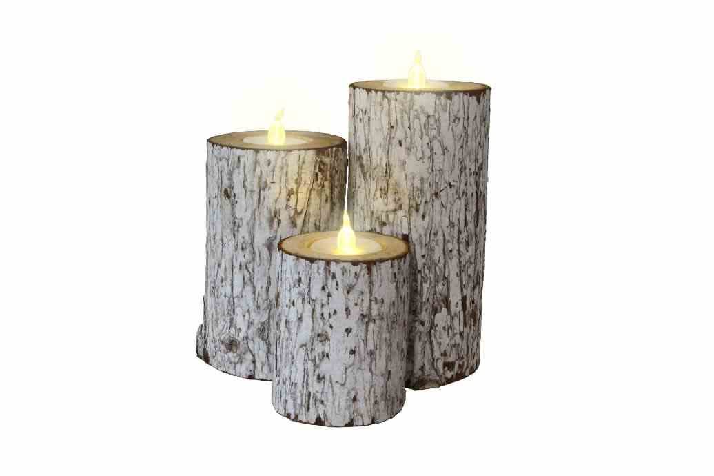 Blachere - BOUGIE LED TRONC D'ARBRE