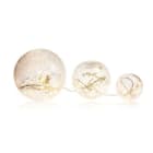 Blachere - 3 BOULES VERRE BLANC LED