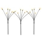 Blachere - PIQUETS LUCIOLES SOLAIRE 3V - L:1.6m x H:65cm - 18 LED blanc chaud