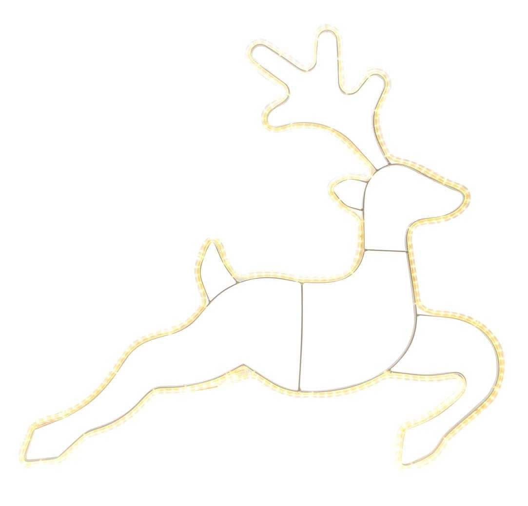 Blachere - RENNE LUMINEUX 63x57cm 24V 288 LED BLCCHD fixe cable argt transp - inter+ exter