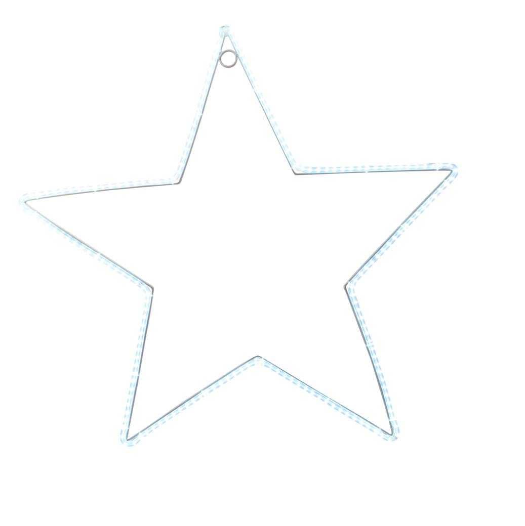 Blachere - ETOILE D 55cm 24V -192 LED blanc pur fixe cable argent transp usage inter + exte