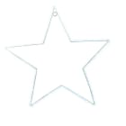 Blachere - ETOILE D 55cm 24V -192 LED blanc pur fixe cable argent transp usage inter + exte