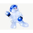 Blachere - Motif acryliq BONHOMME NEIGE BOULE NEIGE 4,5V - 48 LED blanc pur + 12 Flash