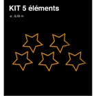 Blachere - KIT 5 ÉTOILES Composé de : 5 étoile de 0,25m en bioprint gold.