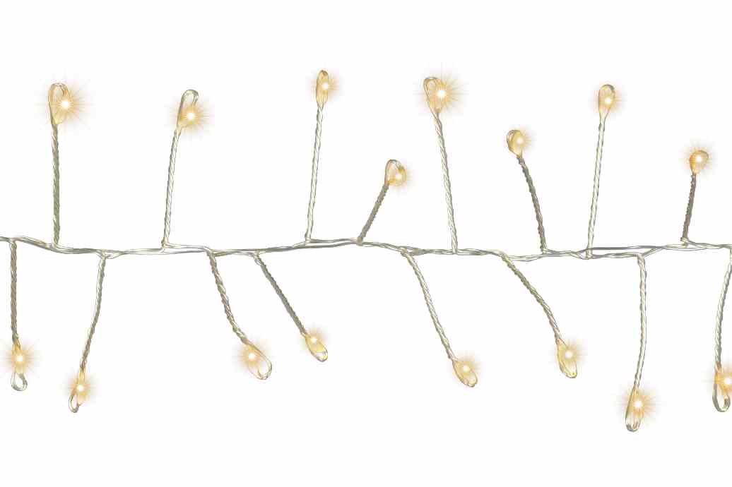 Blachere - Guirlande GRAPPE 800 MICRO LED Blanc chaud -9m 24 - 8 fonctions mémoire