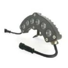 Blachere - Lot de 2 Projecteurs arrondis -24V 6 led blanc chaud par projecteur