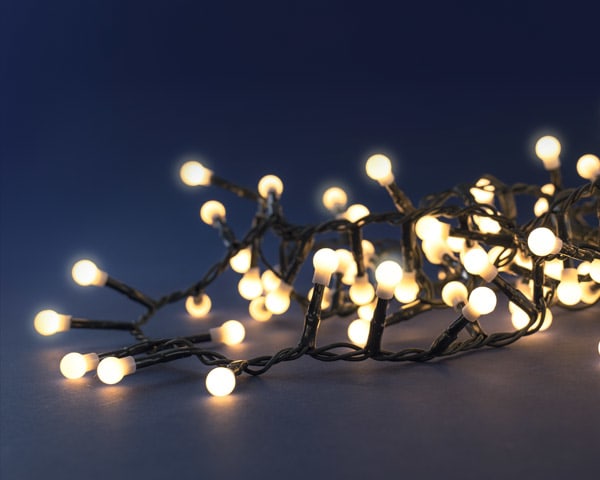 Blachere - Guirlande CHERRYLIGHT® 400 LED Blanc chaud - 24V - L:9m - câble vert