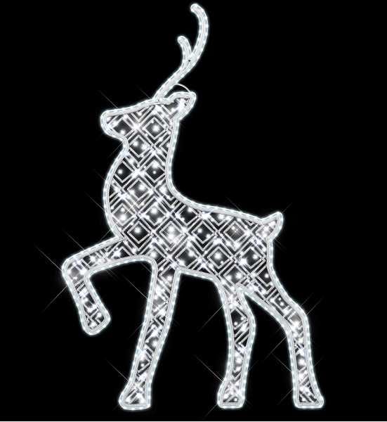 Blachere - Décor TORNADE SCENETTE BICHE BLANC PUR RECYPRINT LED