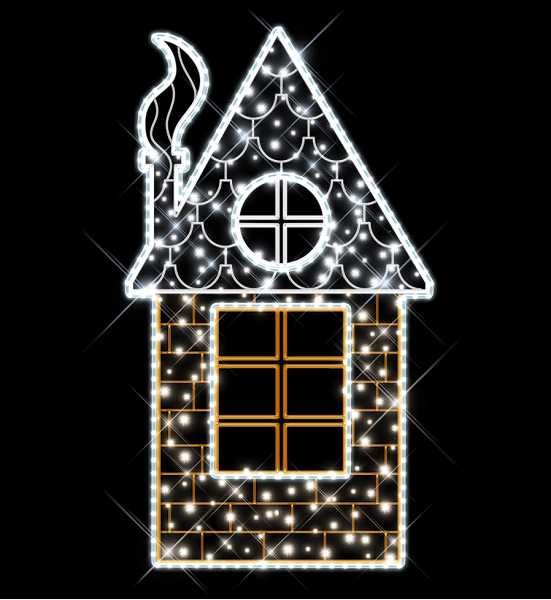 Blachere - Décor HOME SCENETTE MAISON BLANC CHAUD RECYPRINT LED