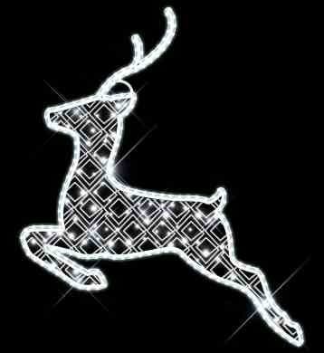 Blachere - Décor RONNY SCENETTE BICHE BLANC PUR RECYPRINT LED