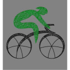 Blachere - Décor BIKE2 VELO VERT BIOPRINT à poser au sol