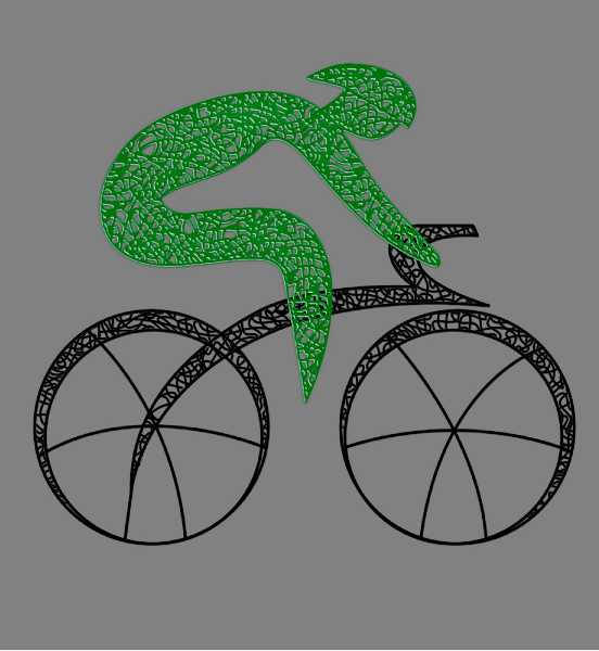 Blachere - Décor BIKE5 VELO VERT BIOPRINT