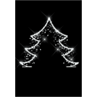 Blachere - Décor SYLVESTRE PM SCENETTE SAPIN BLANC PUR LED 3D