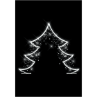 Blachere - Décor SYLVESTRE GM SCENETTE SAPIN BLANC PUR LED 3D