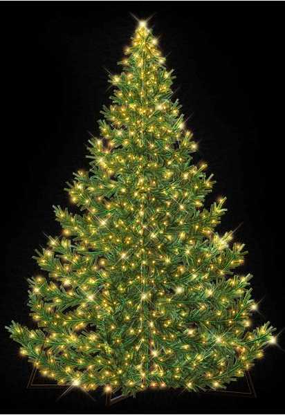 Blachere - Décor NORDIKA 3D - ECO SAPIN BLANC CHAUD LED