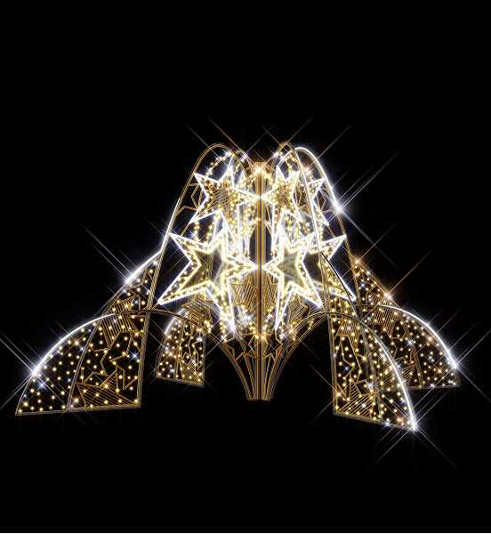 Blachere - Décor ASTRAL FONTAIN FONTAINE ETOILE BLANC CHAUD RECYPRINT LED