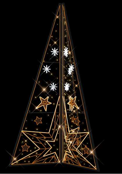 Blachere - Décor JUDY SAPIN ETOILE BLANC CHAUD RECYPRINT LED