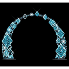 Blachere - Décor QUADRILLE ARCH ARCHE QUADRILLE BLANC PUR RECYPRINT LED