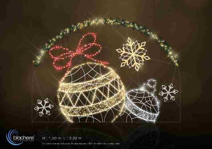 Blachere - Scenette boules de noel