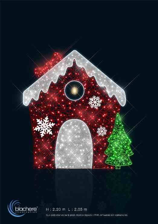 Blachere - Maisonnette 2D rouge bioprint