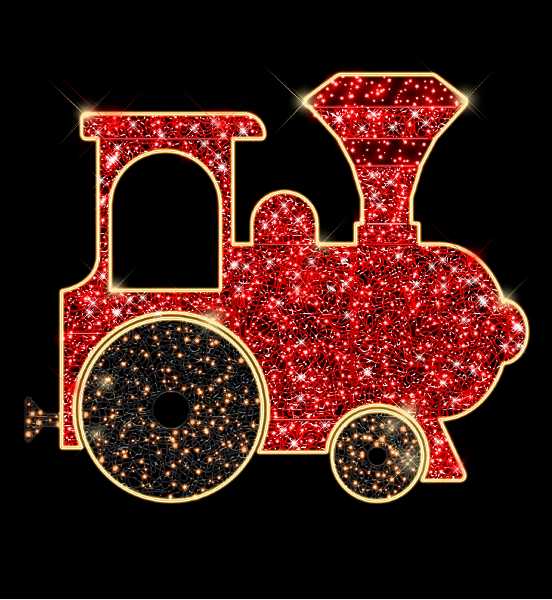 Blachere - Décor LOCOMOTIVE scenette 2D sur structure aluminium