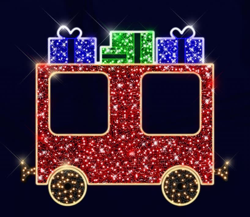 Blachere - WAGON CADEAUX scenette 2D