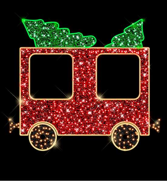 Blachere - WAGON SAPINS scenette 2D