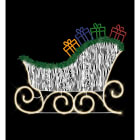 Blachere - Décor TRAINEAU & CADEAUX scenette posée- Décor avec châssis et jambe de force