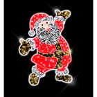 Blachere - Décor PAPA NOEL scénette 2D posée au sol - Décor avec châssis et jambe de force