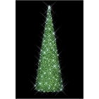 Blachere - Décor SAPIN CONIQUE VERT- H: 10m - W+F Pré illuminé led blanc pur et flash