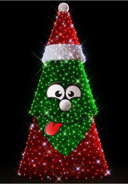 Blachere - Décor DAVE A SAPIN EXPRESSION BLANC CHAUD LED