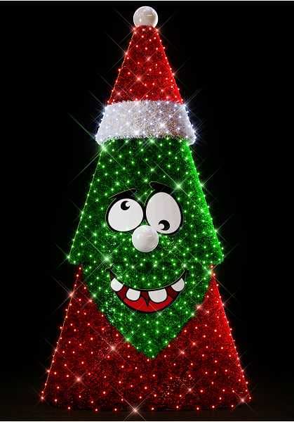 Blachere - Décor DAVE B SAPIN EXPRESSION BLANC CHAUD LED