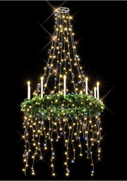 Blachere - Décor STOCKHOLM LUSTRE 3D GP BOUGIE BLANC CHAUD LED