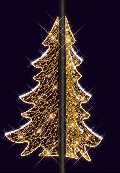 Blachere - Décor BLIZZARD VL SAPIN BLANC CHAUD RECYPRINT LED