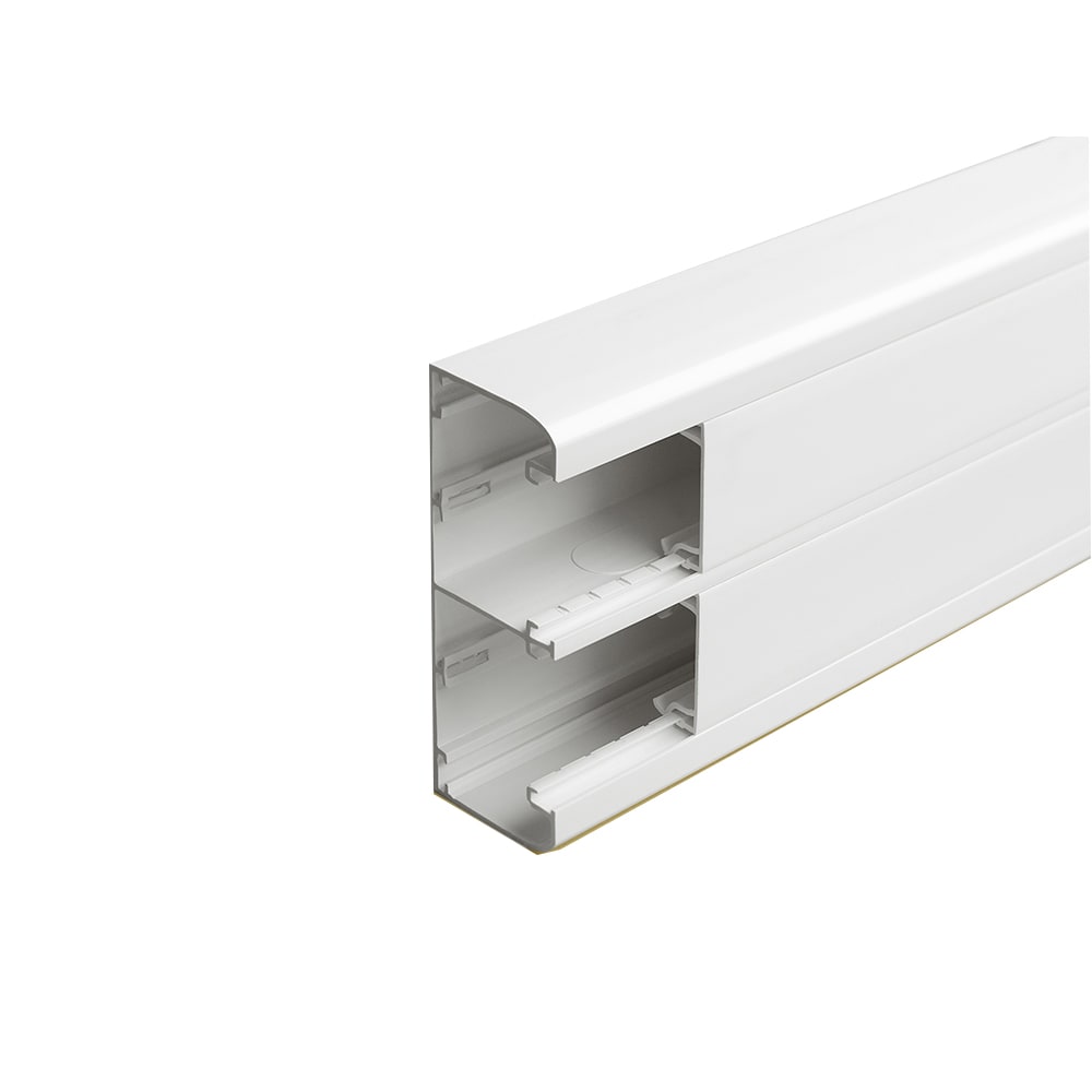 Legrand - Goulotte 2 compartiments a clippage direct 50x130mm Mosaic longueur 2m - blanc