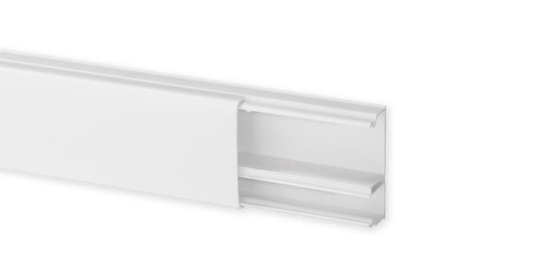 Iboco - Moulure Optima TM 52x20 2 compartiments blanche