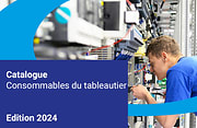 Electricien qui travaille dans des armoires électriques